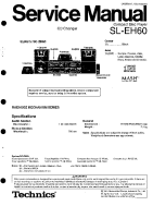 Technics - SLEH-60 - Service manual 